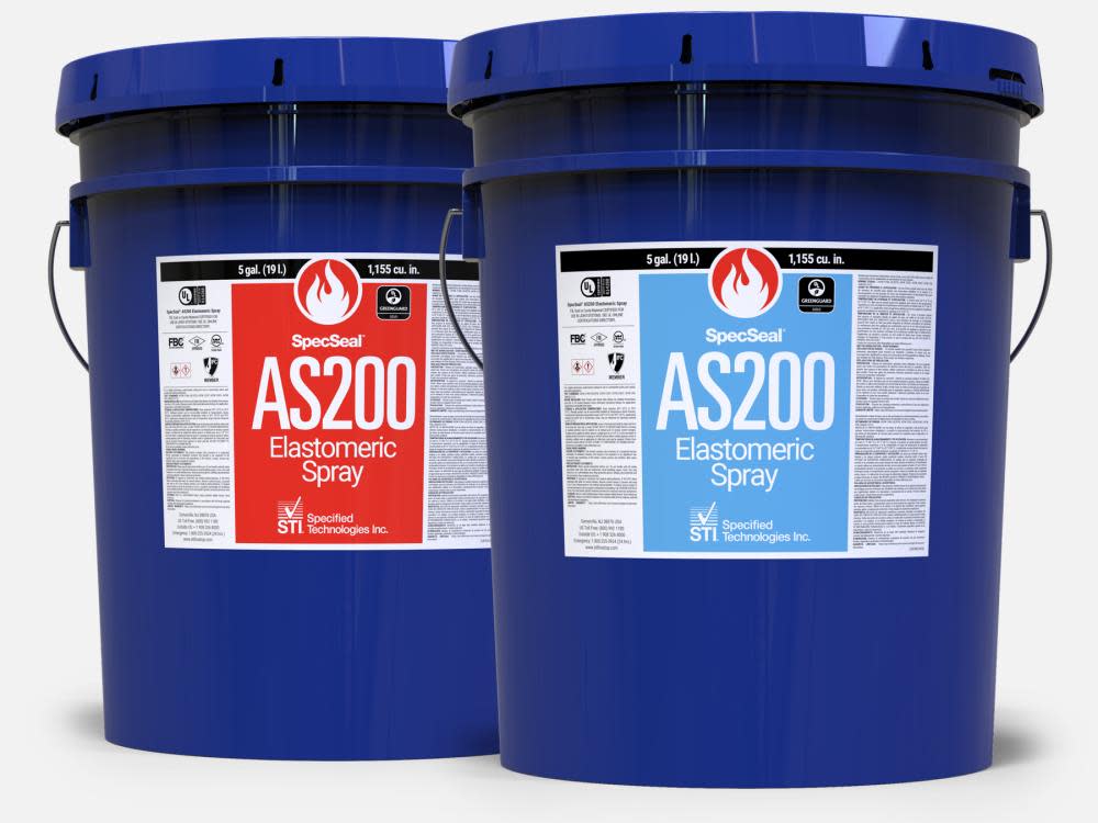 Specified Technologies Inc SpecSeal – AS Elastomeric Spray – 5 Gallon Pail 1155 Cu In (19.0 L) – Red Color – AS205R - Ascmtools