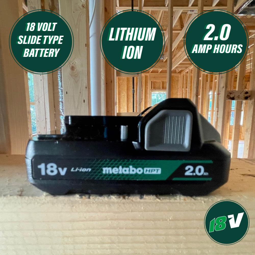 Metabo HPT 18V Lithium Ion 2Ah Batteries Charger Kit - Ascmtools