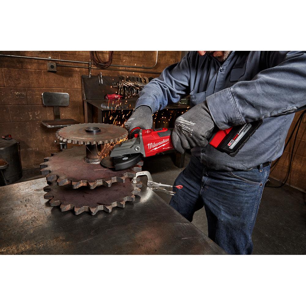 Milwaukee M18 FUEL 5″ Flathead Braking Grinder Bare Tool - Ascmtools