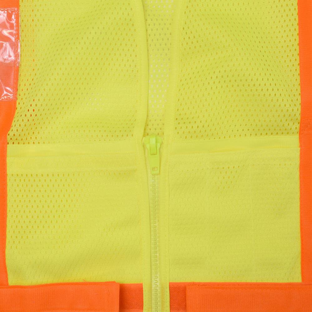 Radians Safety Vest Type R Class 2 Expandable Two Tone Hi Viz Green XL-2X - Ascmtools