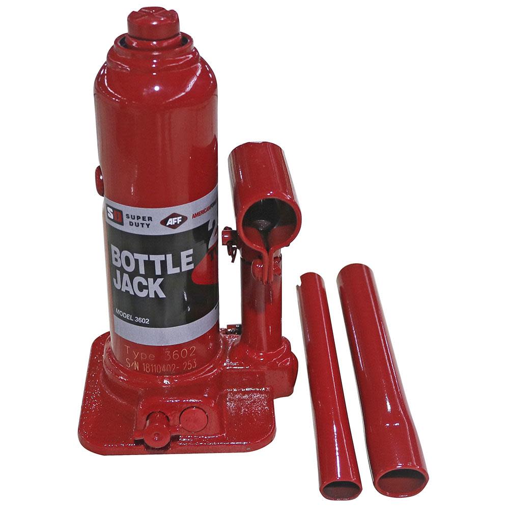 American Forge Super Duty 2 Ton Hydraulic Bottle Jack Manual Welded Cylinder - Ascmtools
