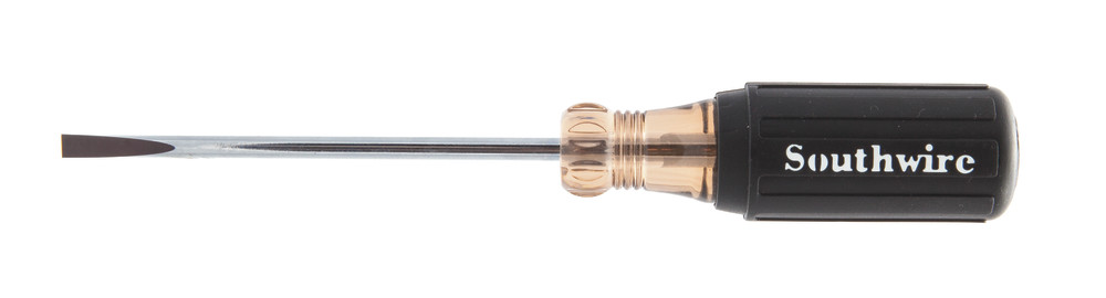 Southwire 3/16″ Cabinet Tip Screwdriver with 4″ Round Shank - Ascmtools