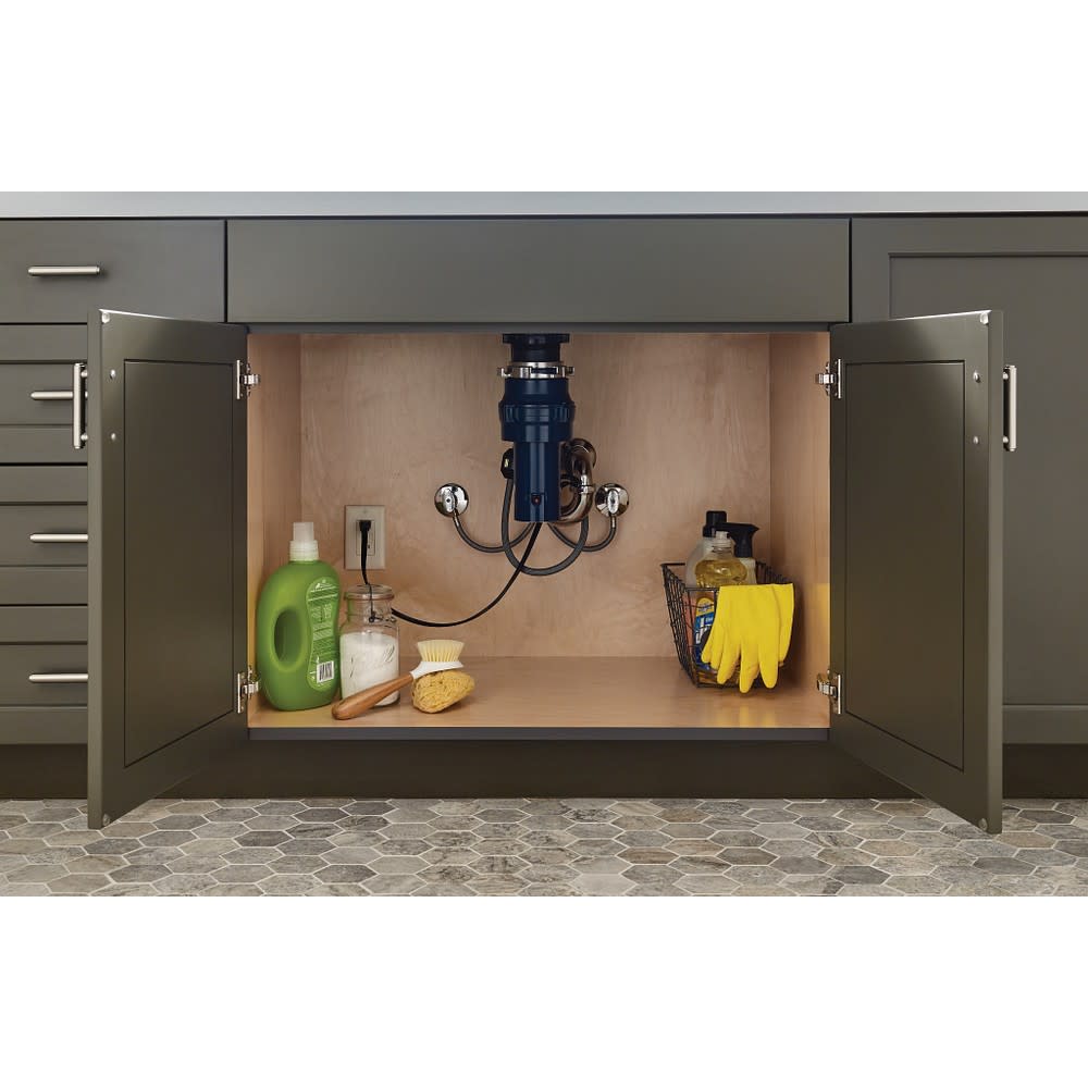 Whirlaway Garbage Disposal with Power Cord 1/3HP Continuous Feed - Ascmtools