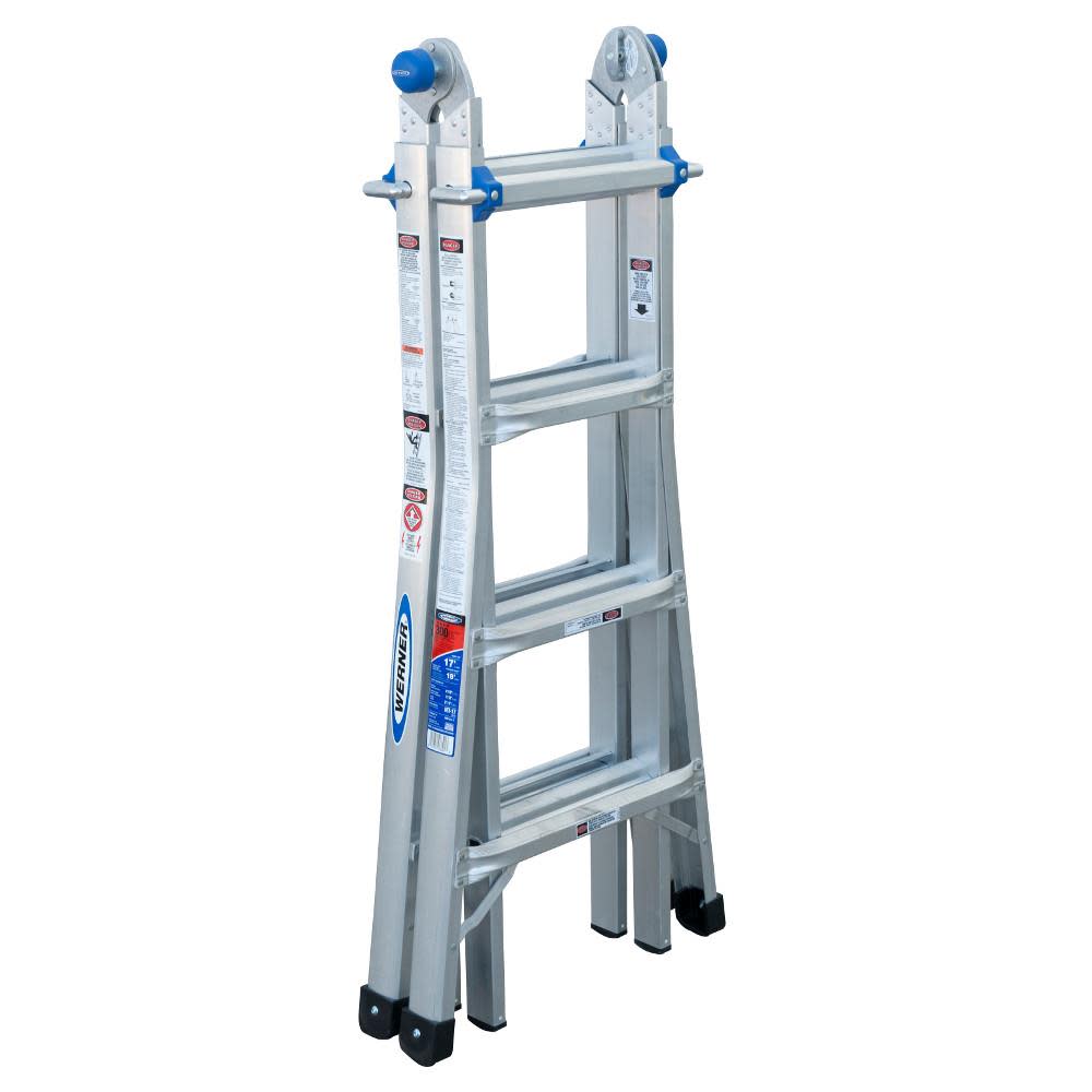 Werner 18 Ft. Reach Height Type IA Aluminum Multi-Position Ladder - Ascmtools