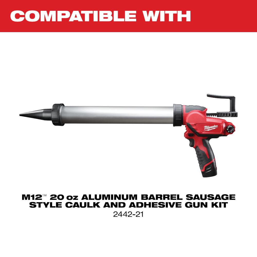 Milwaukee M12 Sausage Caulk Gun Kit - Ascmtools