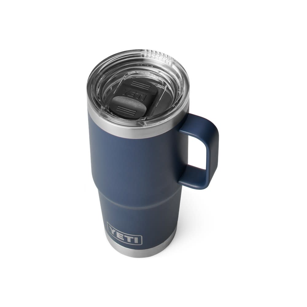 Yeti Rambler Travel Mug with StrongHold Lid Navy 20oz - Ascmtools