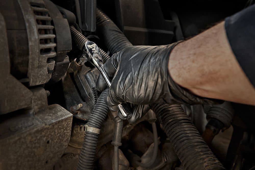 Milwaukee 3/8″ Drive 56pc Tool Set SAE/Metric with 12″ Ratchet Bundle - Ascmtools