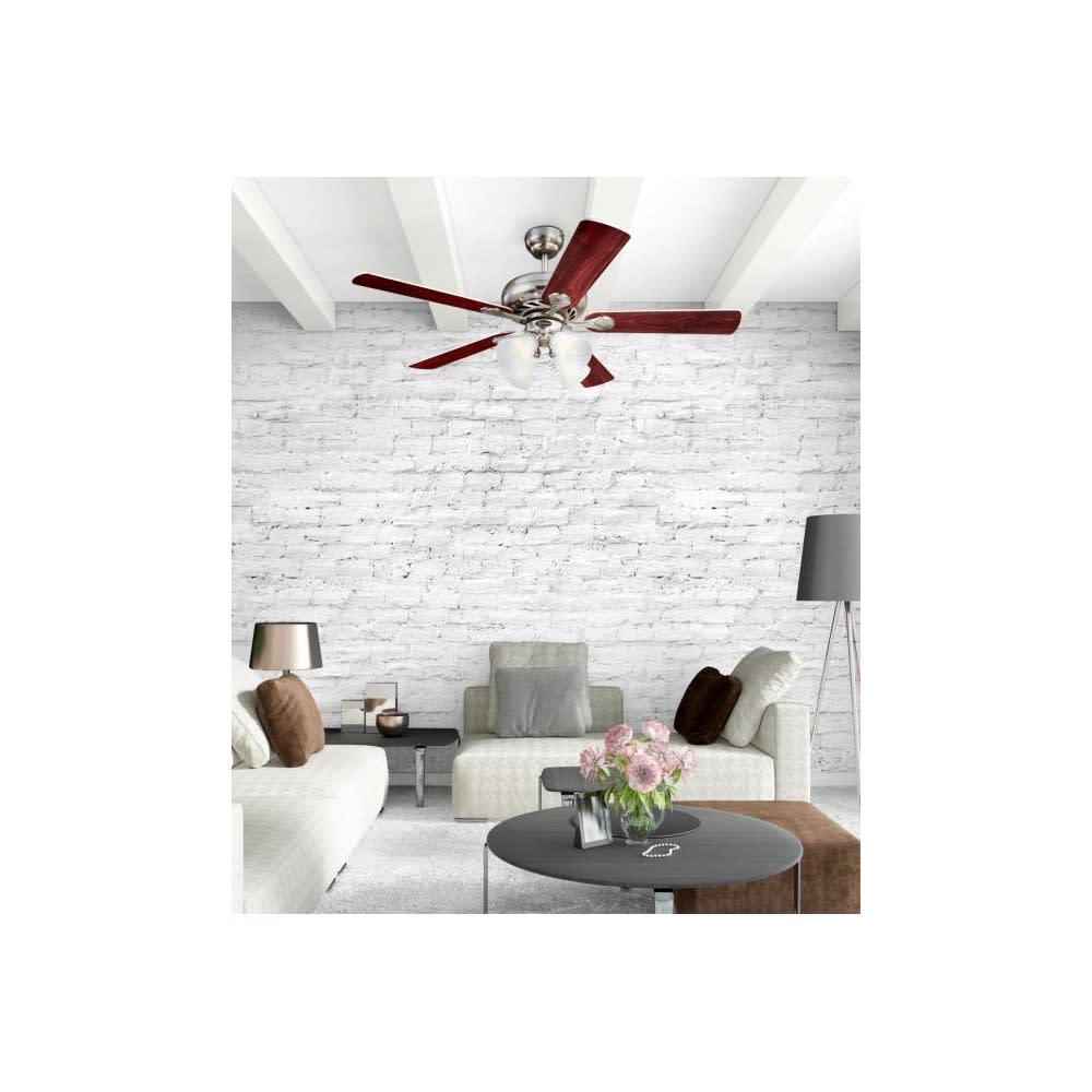 Westinghouse 52″ Swirl Brushed Nickel LED Indoor Ceiling Fan - Ascmtools