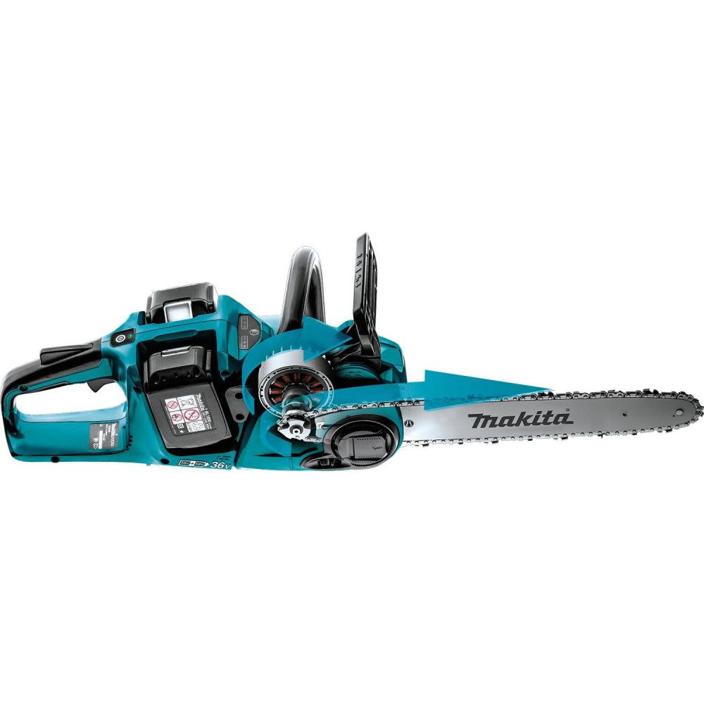 Makita 18V X2 (36V) LXT Lithium-Ion Brushless Cordless 14″ Chain Saw Kit (5.0Ah) - Ascmtools