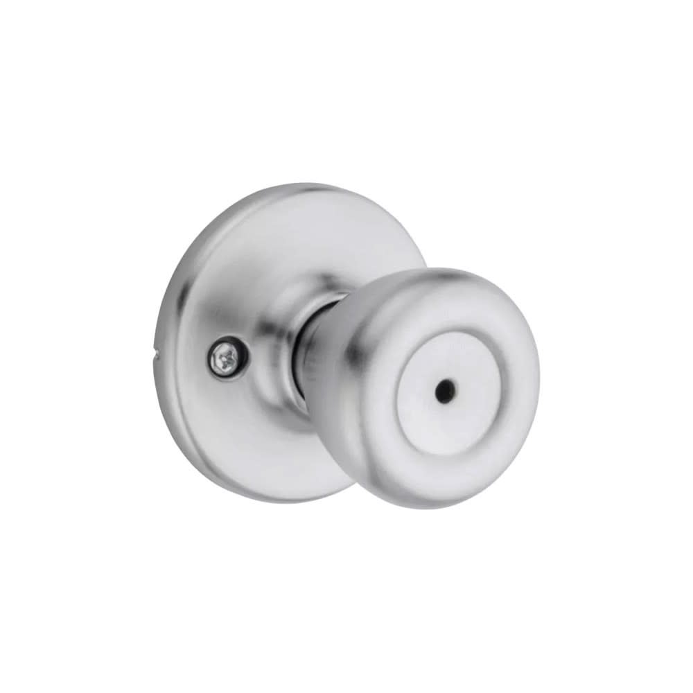 Kwikset Satin Chrome Bed/Bath Tylo Privacy Door Knob Set - Ascmtools