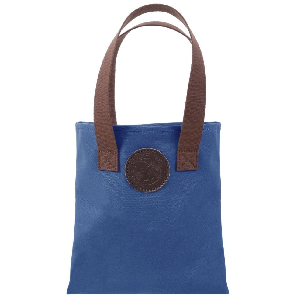 Duluth Pack 6 Liter Capacity Royal Blue Canvas Box Style Promo Tote - Ascmtools