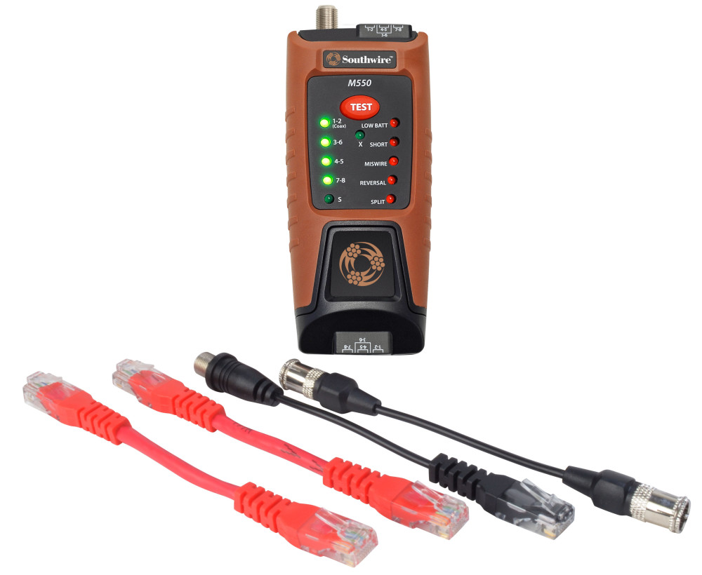 Southwire M550 Continuity Tester for Data & Coax Cables - Ascmtools
