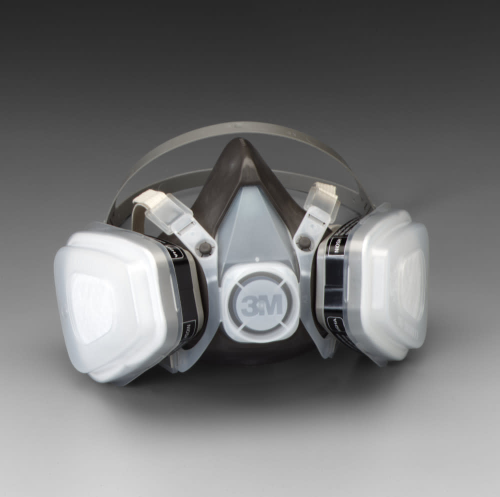 3M Half Facepiece Disposable Respirator Assembly 53P71 Organic Vapor/P95 Respiratory Protection Large - Ascmtools
