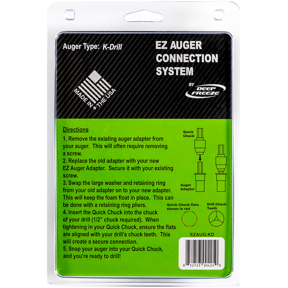 Deep Freeze EZ Auger Connection System K Drill - Ascmtools