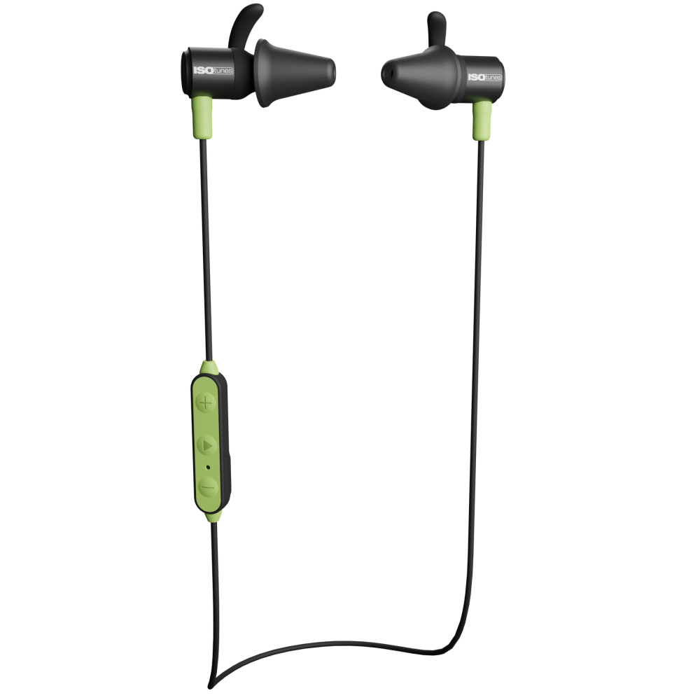 ISOtunes LITE Earplugs TRILOGY Bluetooth Safety Green - Ascmtools