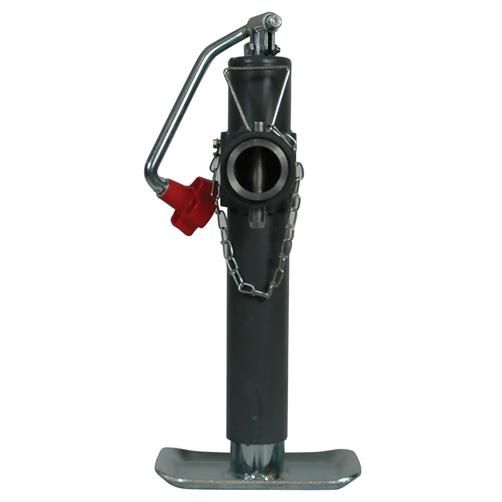 Reese Bulldog 10″ 5000 lbs Gray Steel Top Wind Round Jack Trailer - Ascmtools