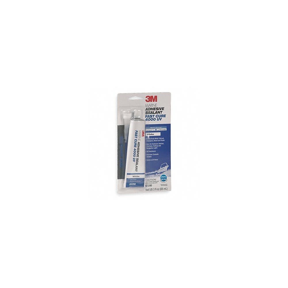 3M 3oz White 4000UV Series Marine Adhesive Sealant - Ascmtools