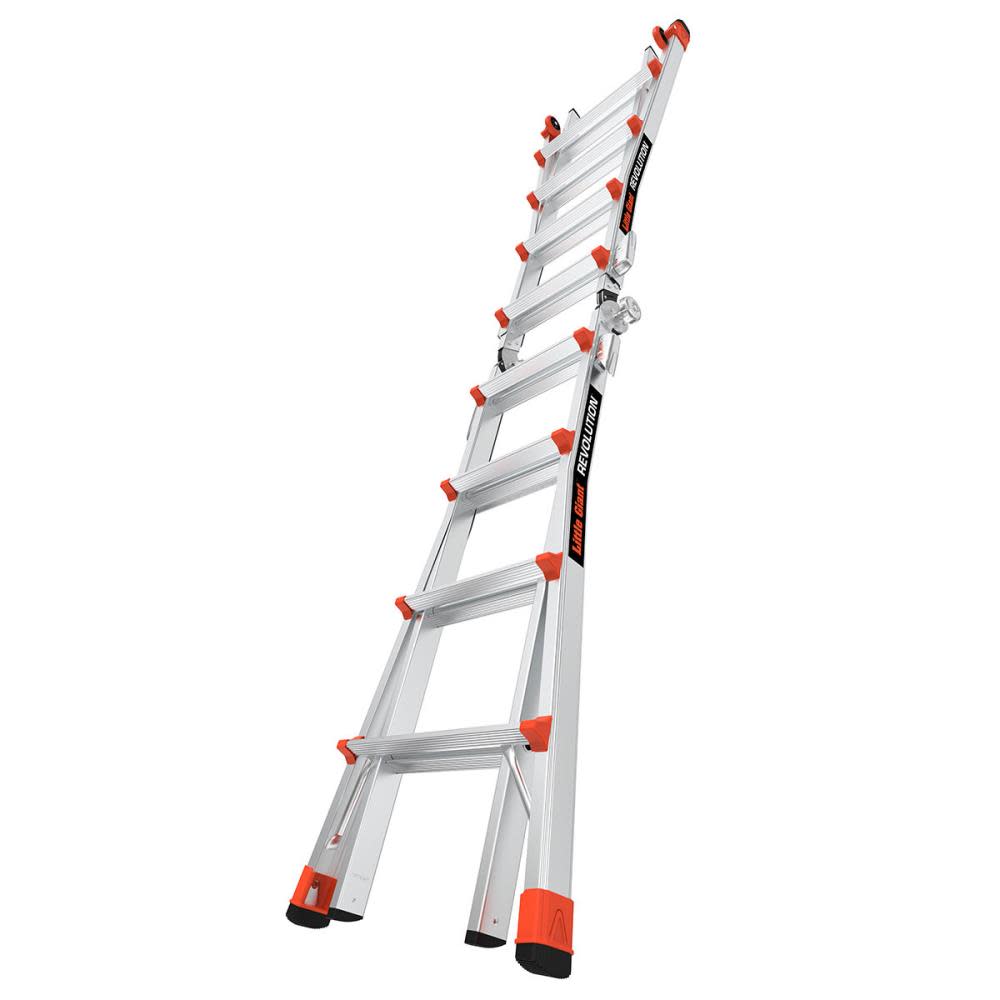 Little Giant Safety Revolution M17 Aluminum 300 lb Telescoping Type-1A Multi-Position Ladder - Ascmtools