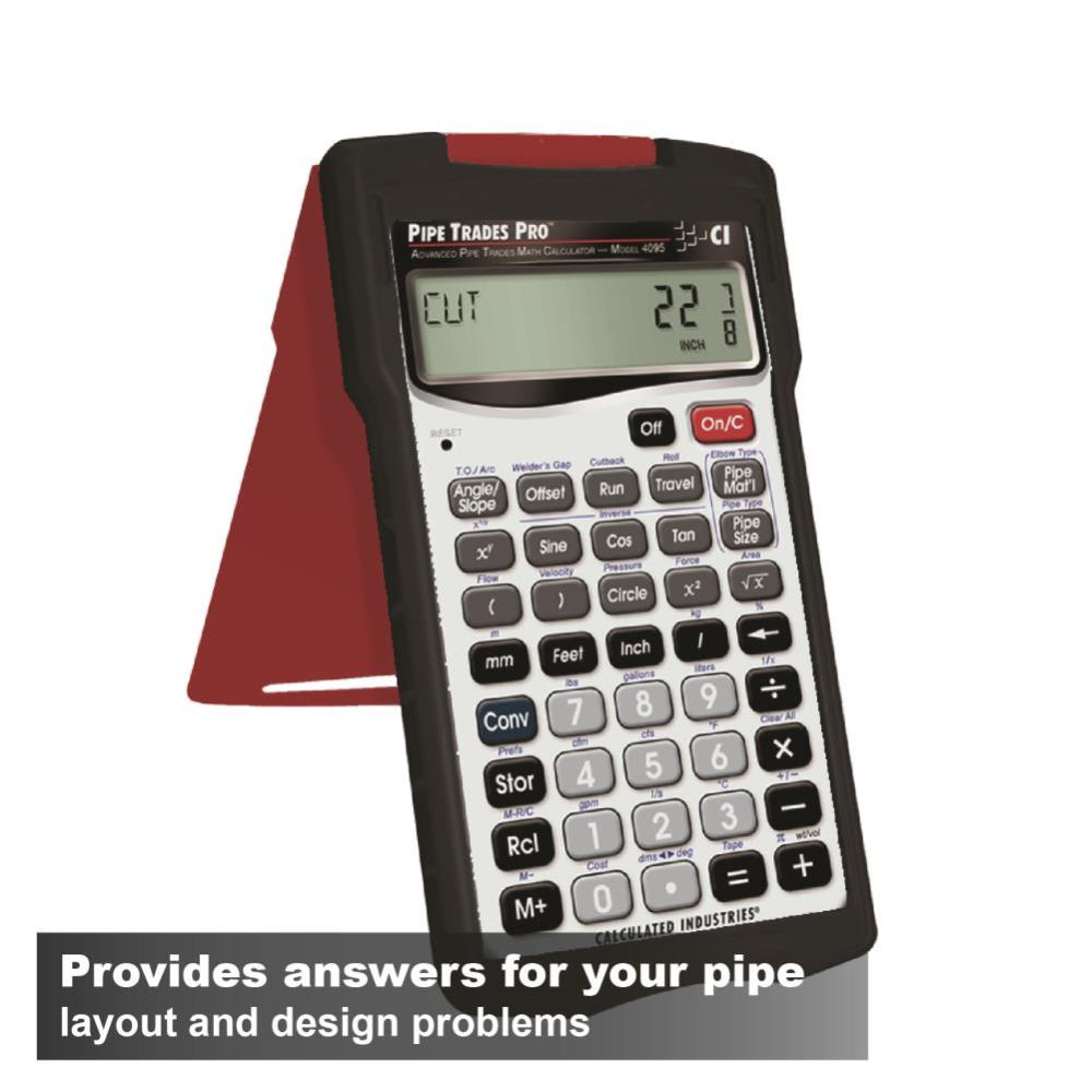 Calculated Industries Pipe Trades Pro Advanced Pipe Trades Math Calculator - Ascmtools