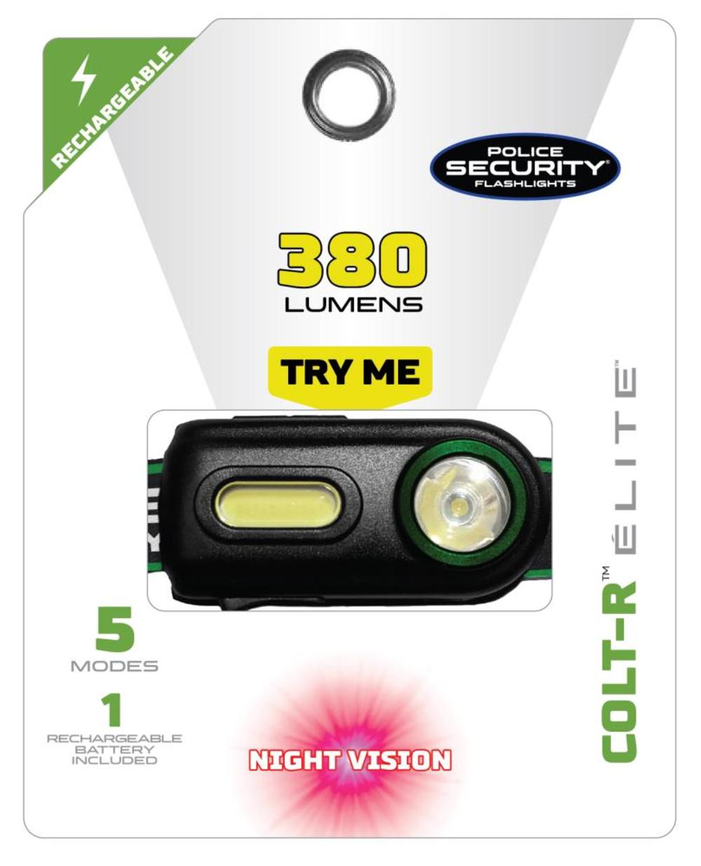 Police Security Poilice Security Colt-R Rechargeable Headlamp - Ascmtools