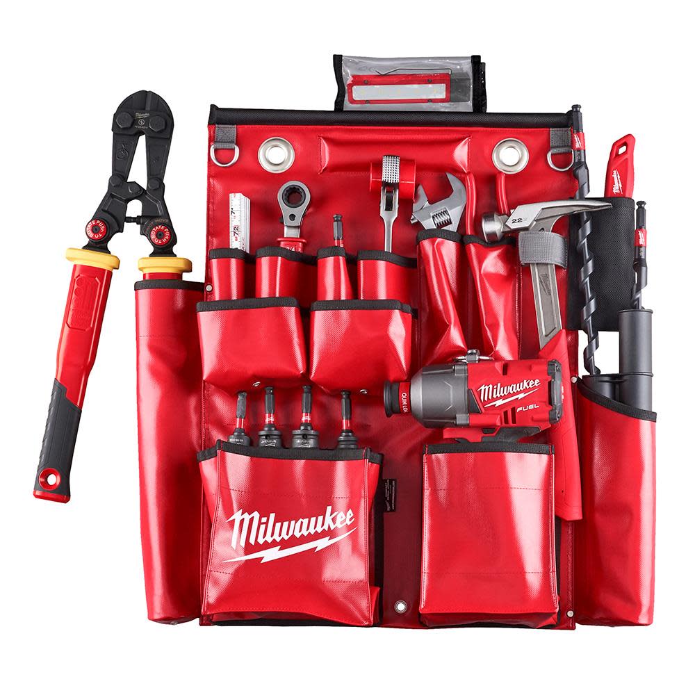 Milwaukee Lineman’s Compact Aerial Tool Apron - Ascmtools
