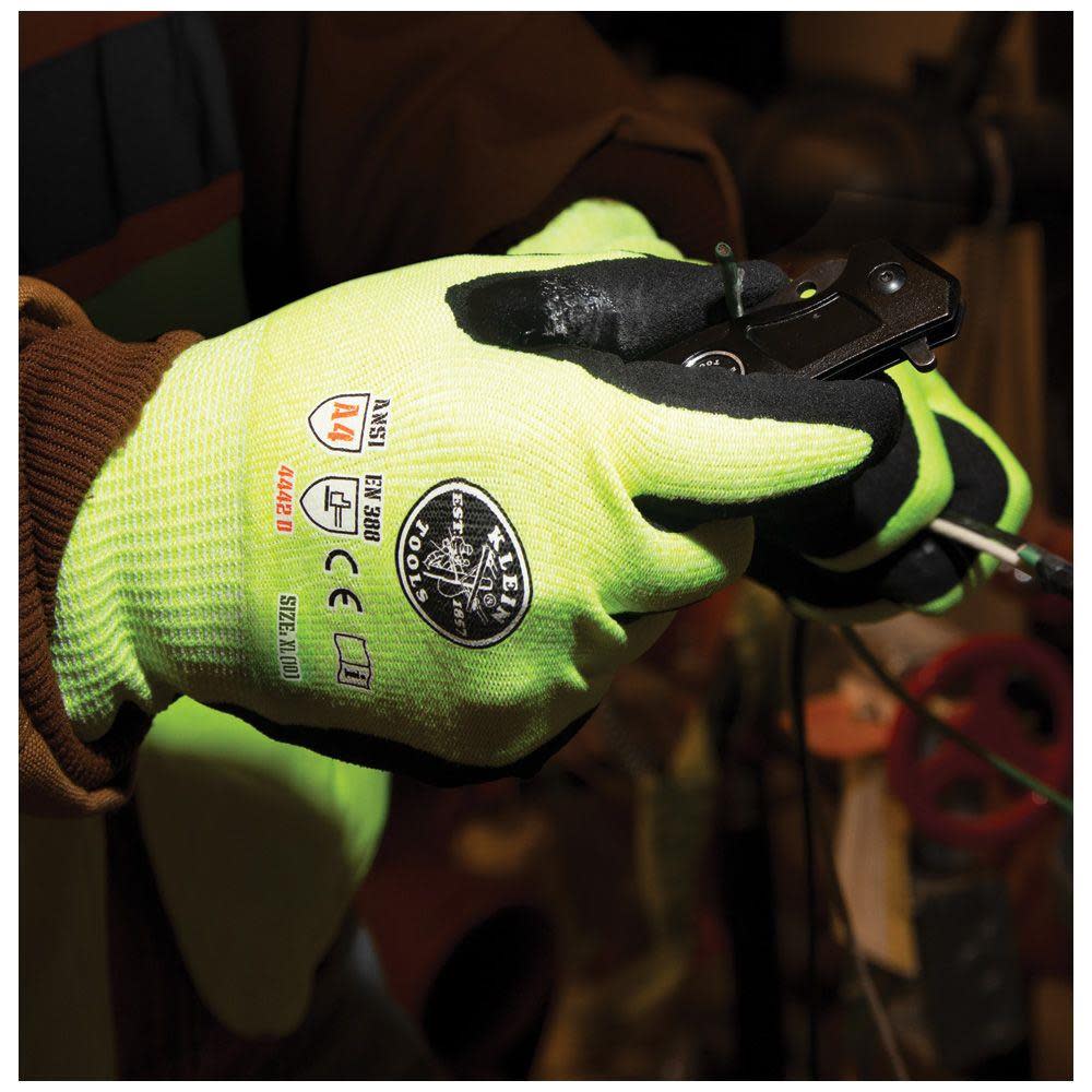 Klein Tools 2-Pair of Work Gloves Cut Level 4 Touchscreen – X-Large - Ascmtools