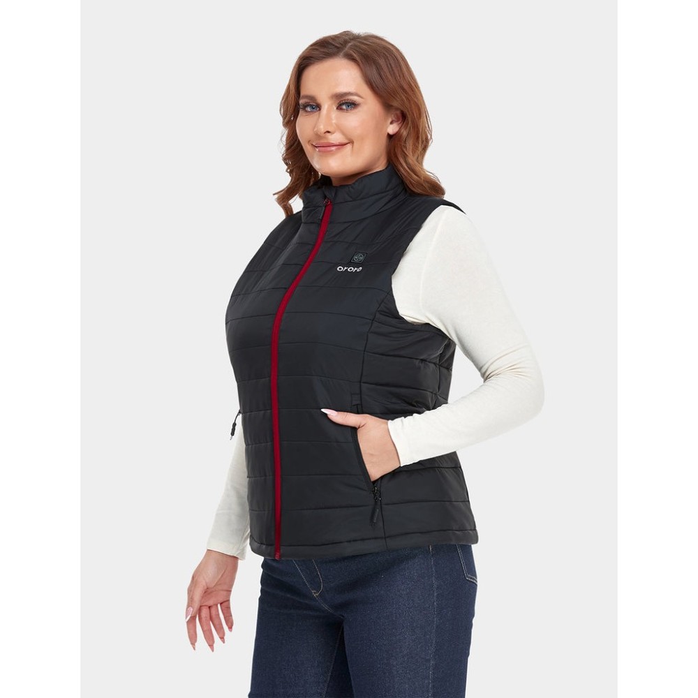 ORORO Womens Black Classic Heated Vest Kit XL - Ascmtools