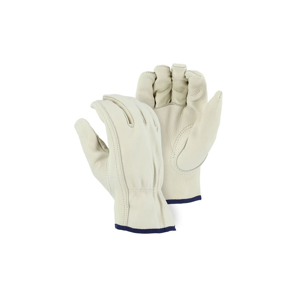 Majestic Glove BC Grade Cowhide Drivers Glove Beige 2X - Ascmtools