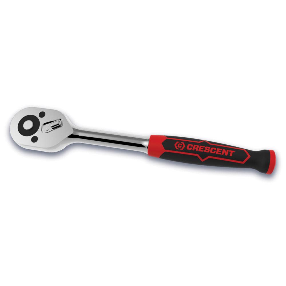 Crescent 1/2″ Drive 72 Tooth Quick Release Dual Material Teardrop Ratchet 12-1/2 In. - Ascmtools