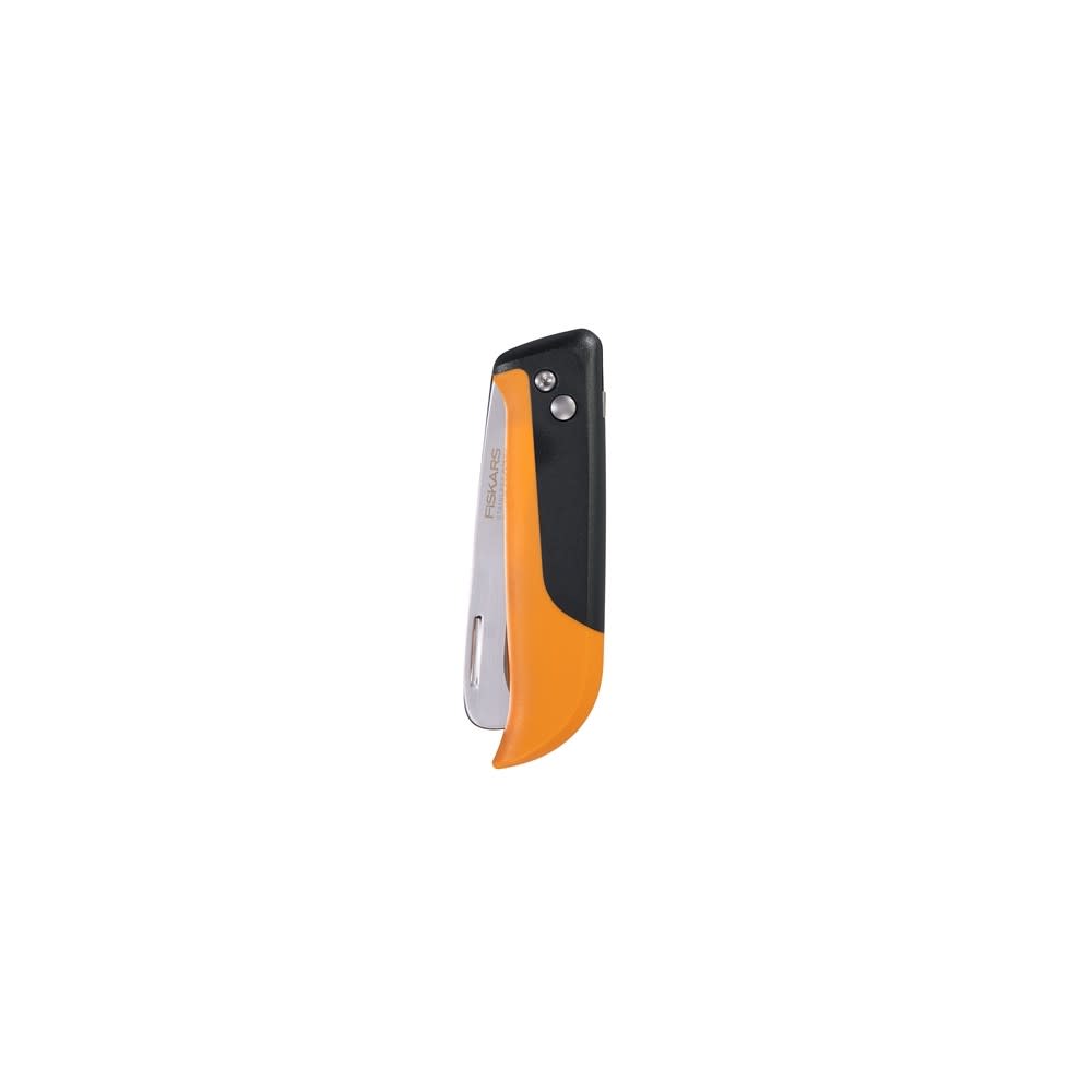 Fiskars Orange/Black Folding Produce Harvesting Knife - Ascmtools