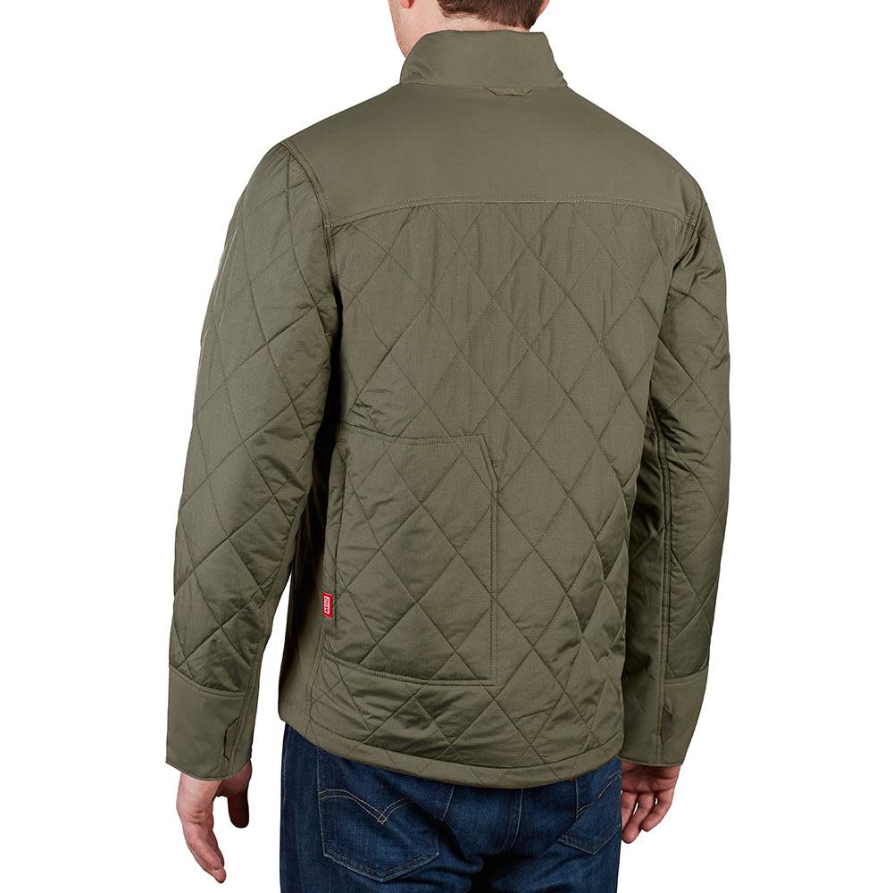 Milwaukee M12 Heated AXIS Jacket Kit XL Olive Green - Ascmtools