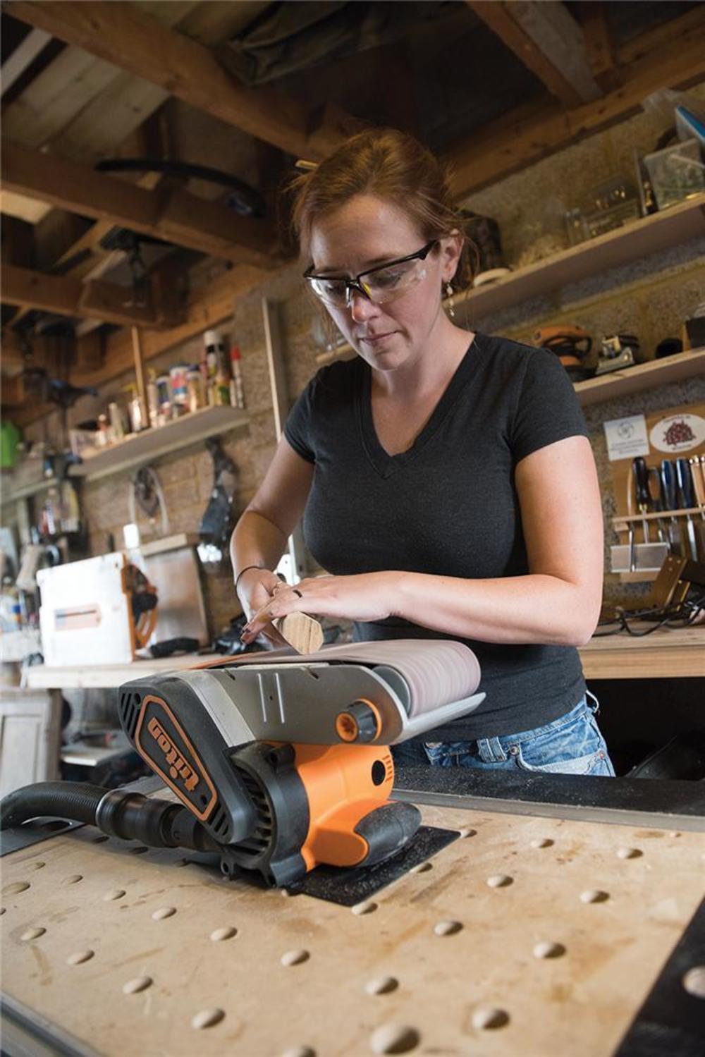 Triton Power Tools 10A Belt Sander 4″ x 24″ - Ascmtools