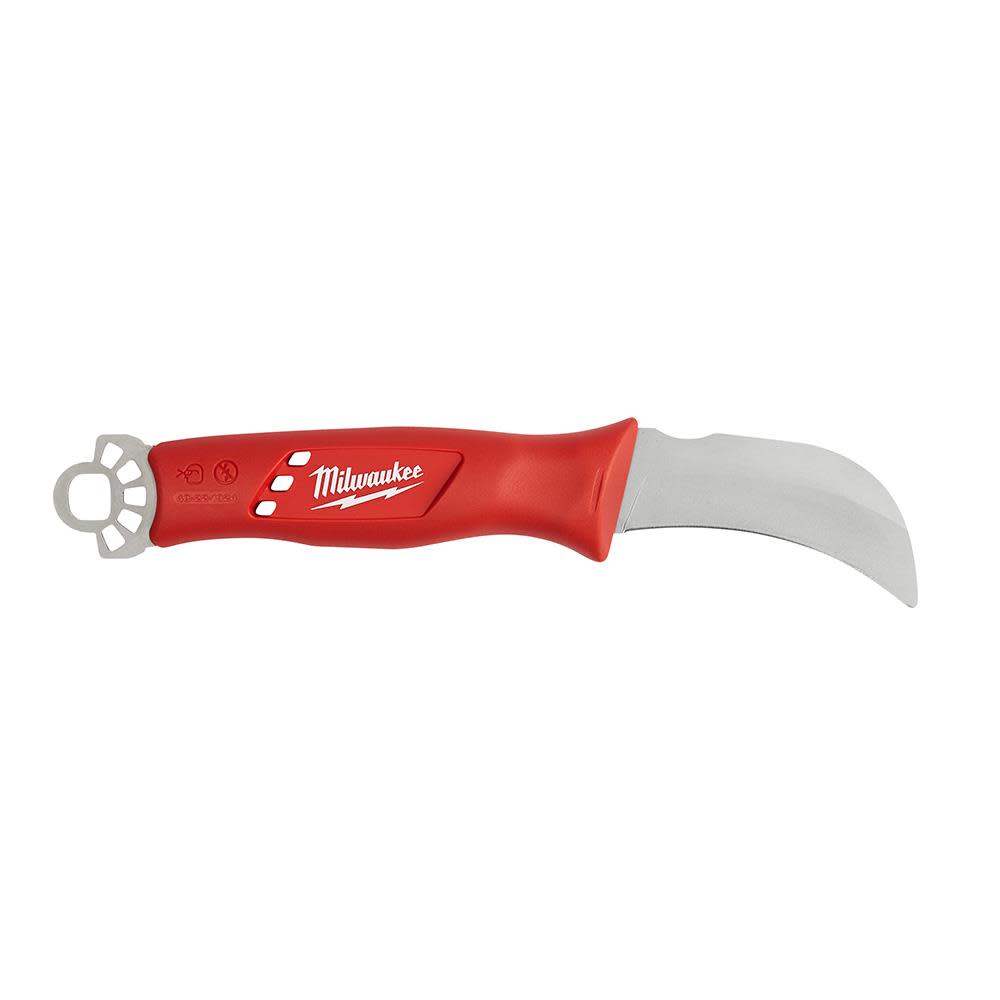 Milwaukee Lineman’s Hawkbill Knife with STICKWORK 3-in-1 Ring - Ascmtools