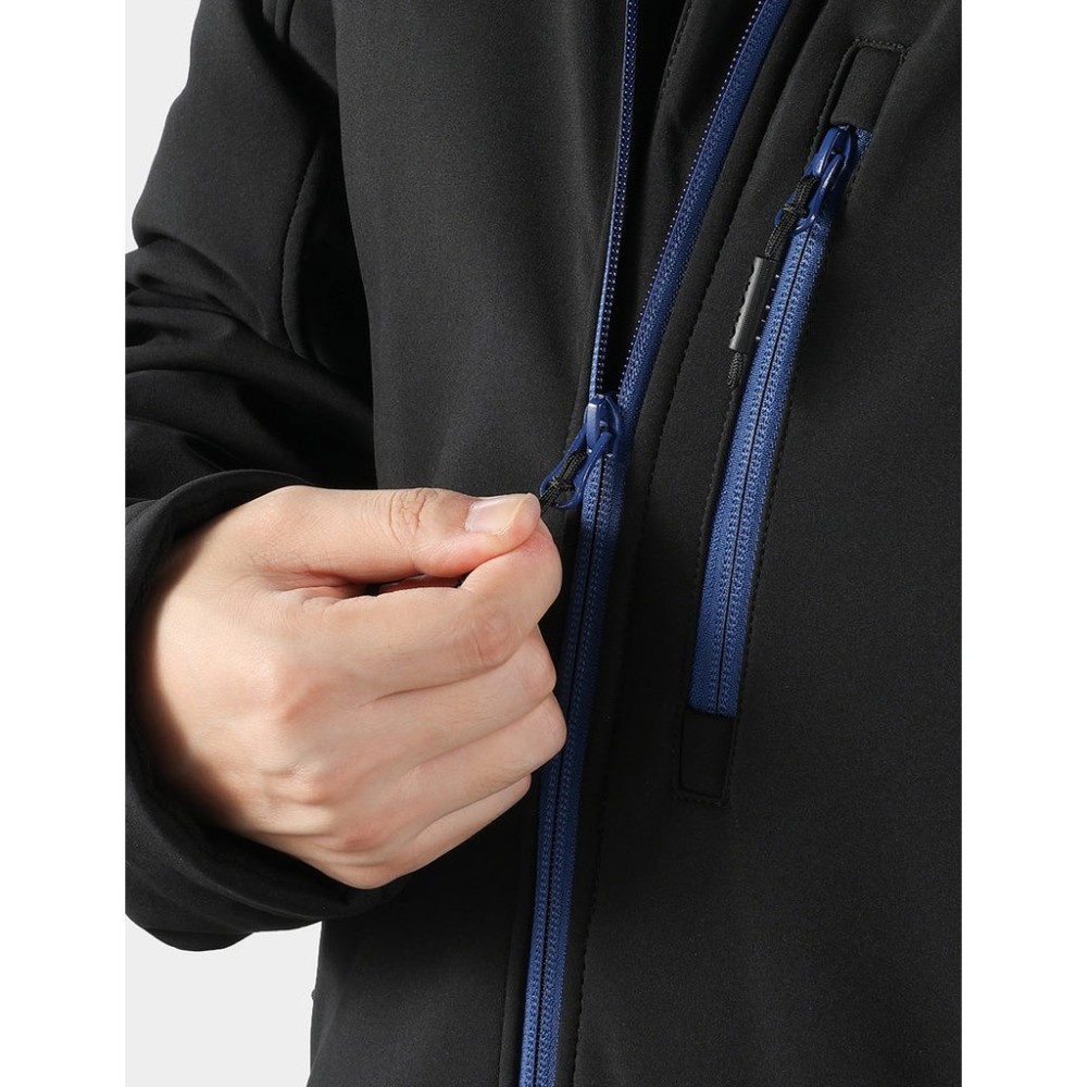 ORORO Mens Black & Blue Classic Heated Jacket Kit Small - Ascmtools