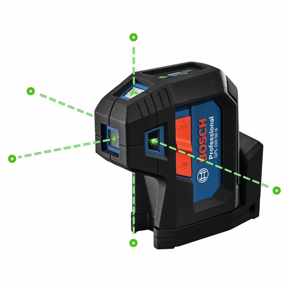 Bosch Green Beam Five Point Self Leveling Alignment Laser - Ascmtools
