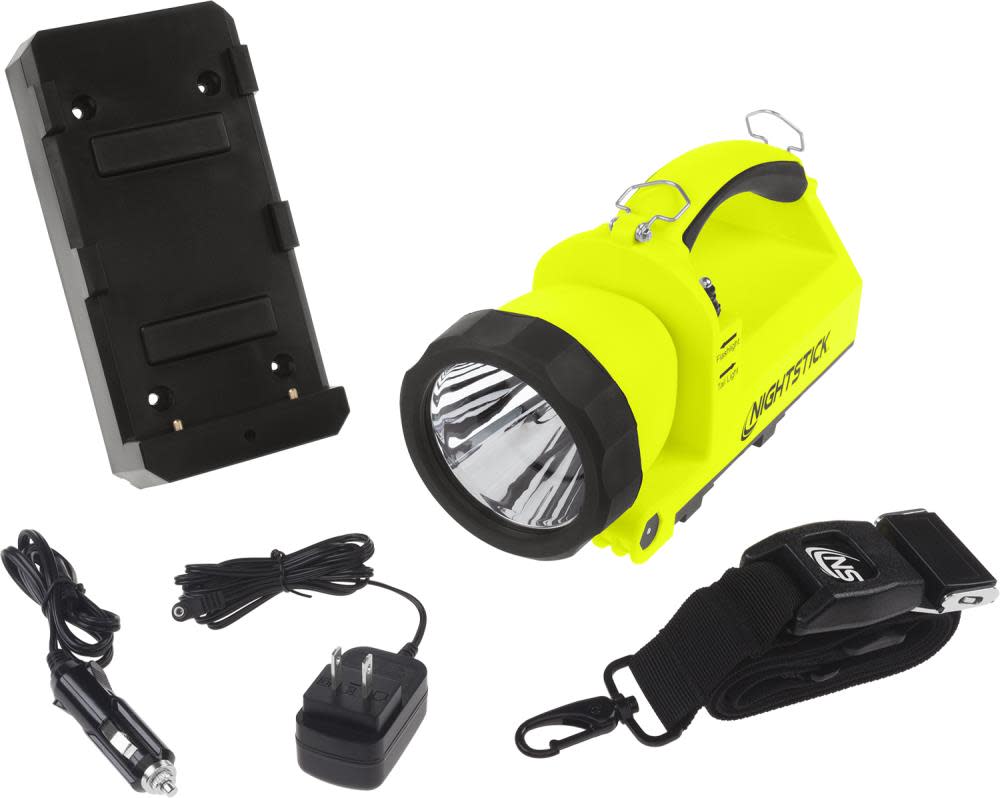 Nightstick Intrinsically Safe Dual-Light Lantern with Pivoting Head Rechargeable - Ascmtools