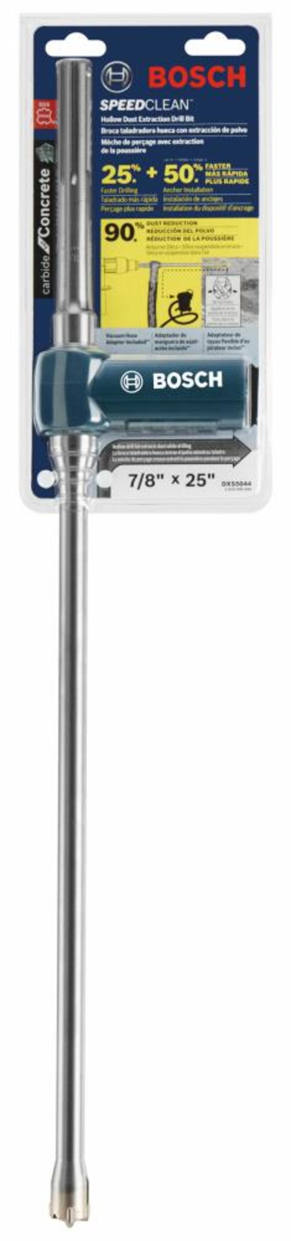 Bosch 7/8 In. x 25 In. SDS-max Speed Clean Dust Extraction Bit - Ascmtools