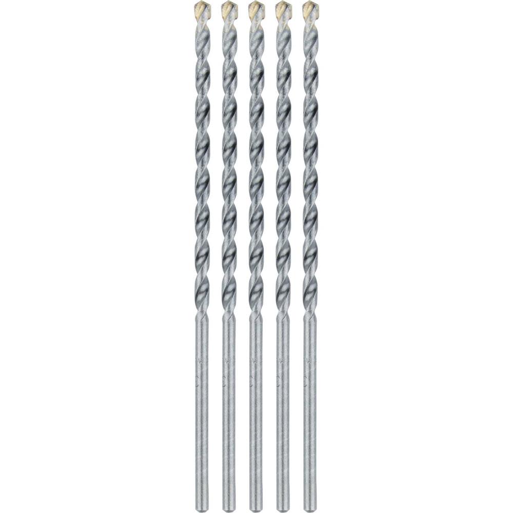 Makita Carbide Tipped Percussion Masonry Hammer Drill Bits 3/16″ x 6″ 5pk - Ascmtools