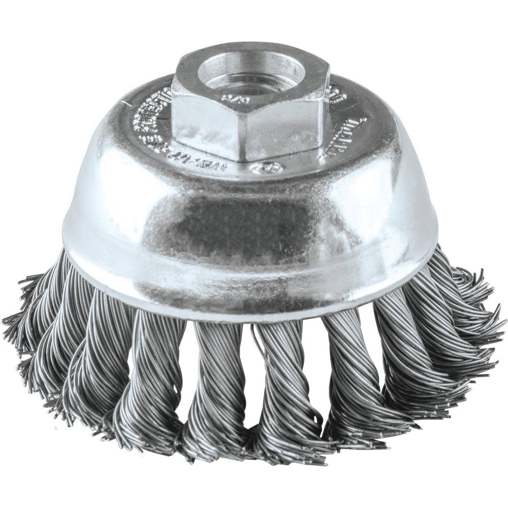 Makita 2-3/4″ Knot Wire Cup Brush 5/8″-11 - Ascmtools