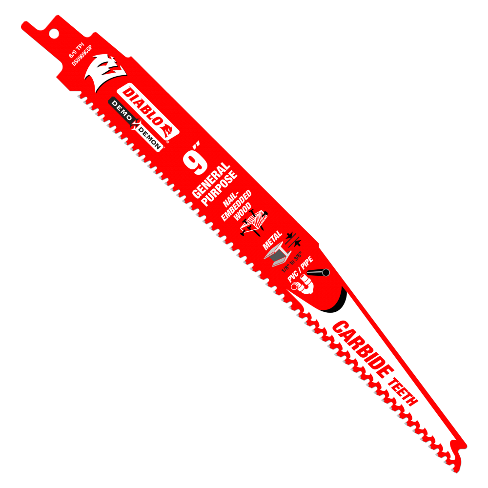 Diablo Tools 9″ Demo Demon Carbide General Purpose Recip - Ascmtools