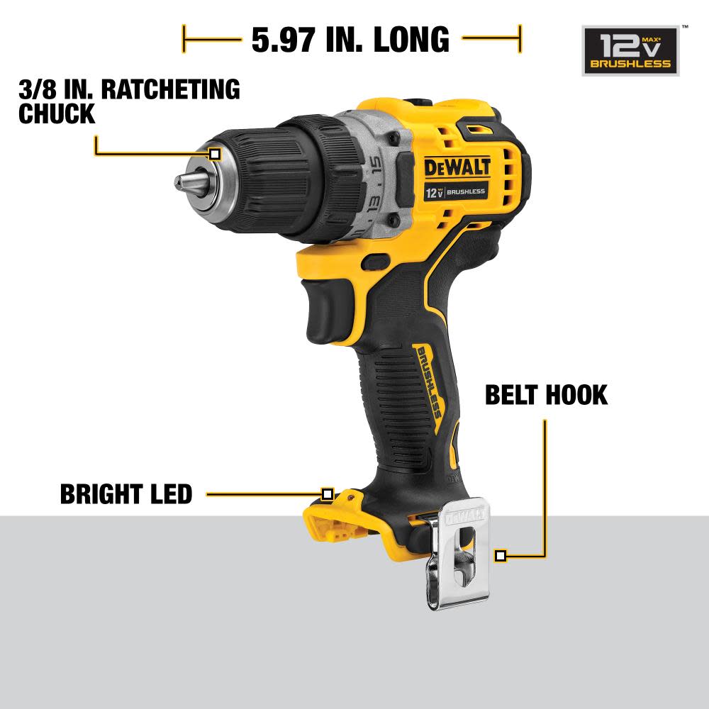 DEWALT 12V MAX XR Drill/Impact Driver Kit - Ascmtools