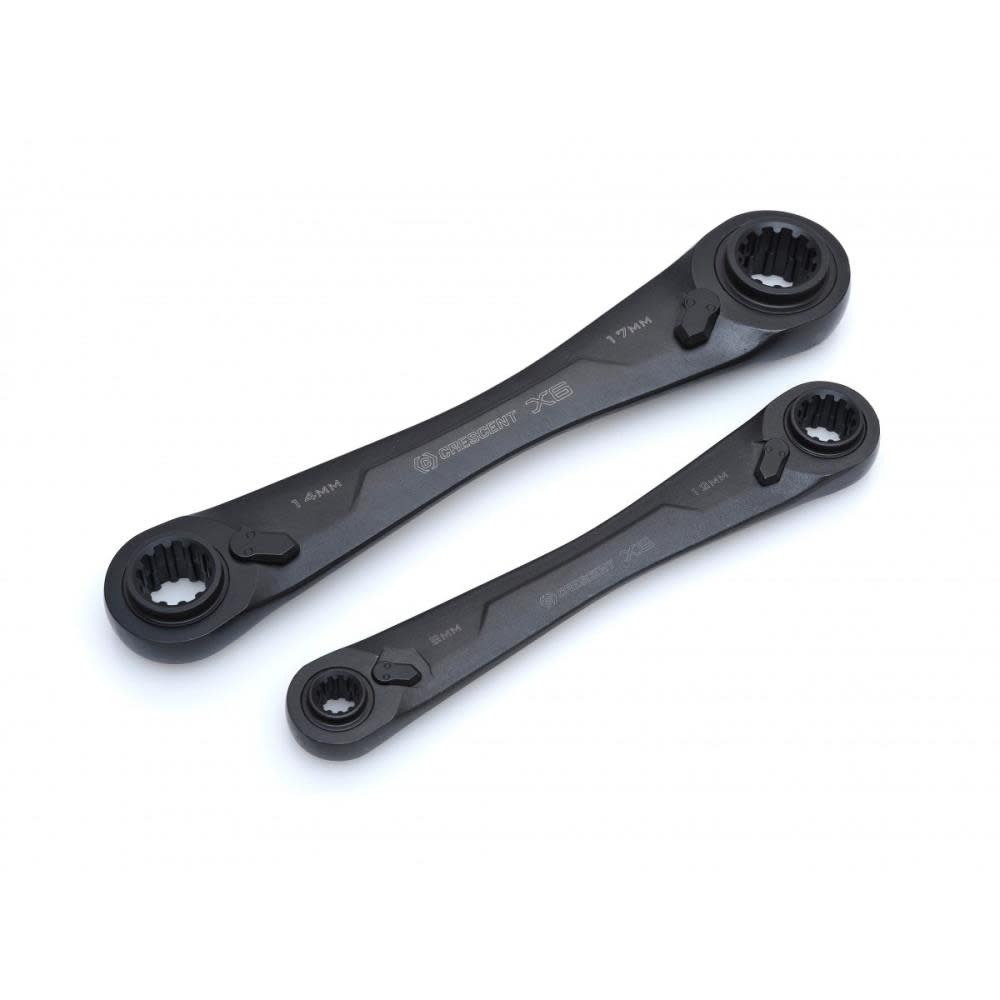 Crescent X6 4-In-1 Ratcheting Wrench Set 2 pc. - Ascmtools
