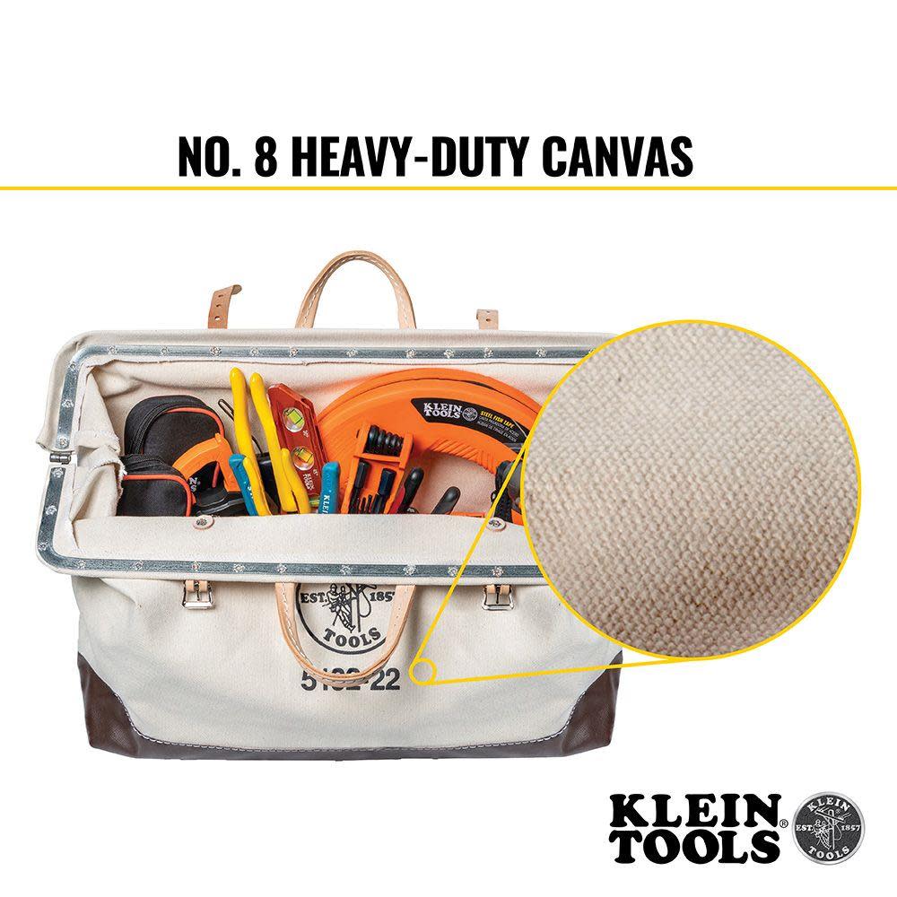 Klein Tools 22″ (559 mm) Canvas Tool Bag - Ascmtools