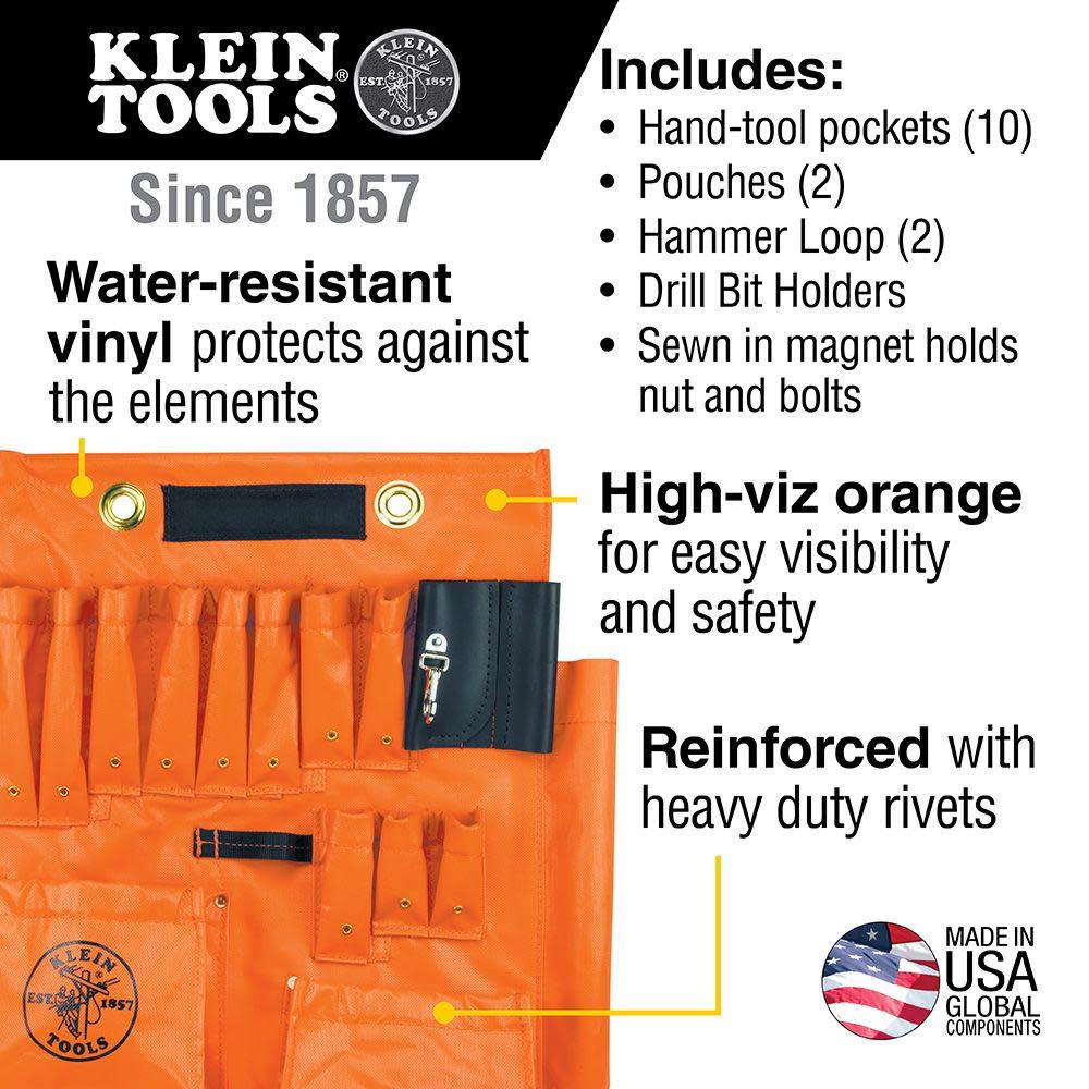 Klein Tools Aerial Apron with Magnet - Ascmtools