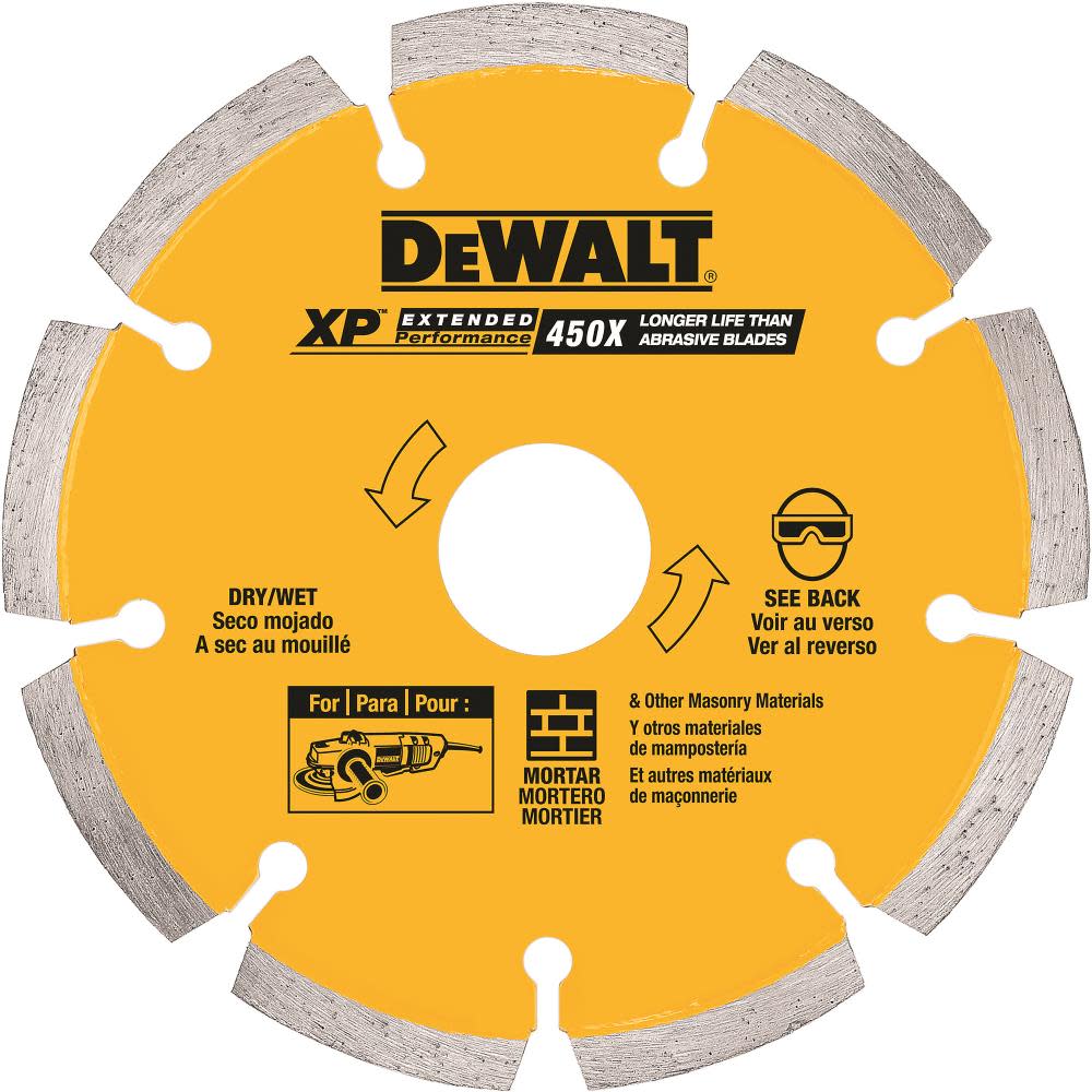 DEWALT 6 In. x.250 XP Diamond Tuck Point Blade - Ascmtools