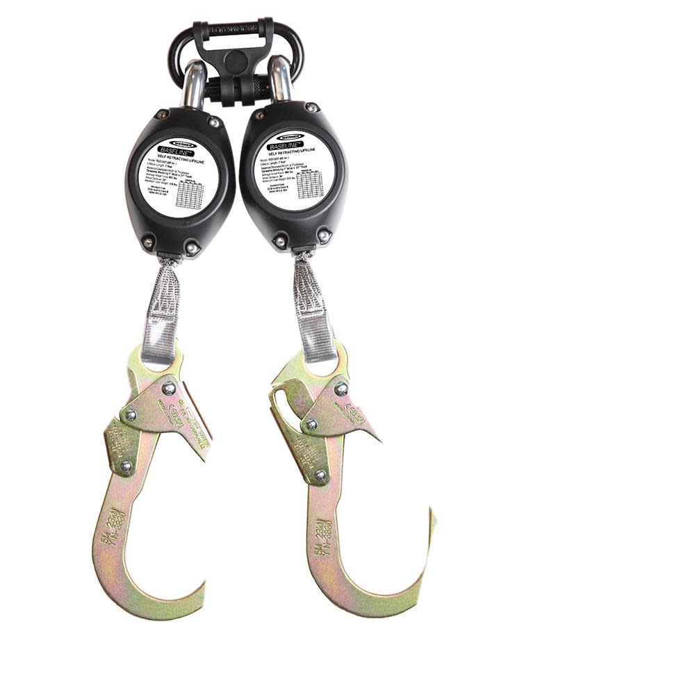 Werner 7 Ft. Baseline Web Self-Retracting Lifeline with Steel Rebar - Ascmtools