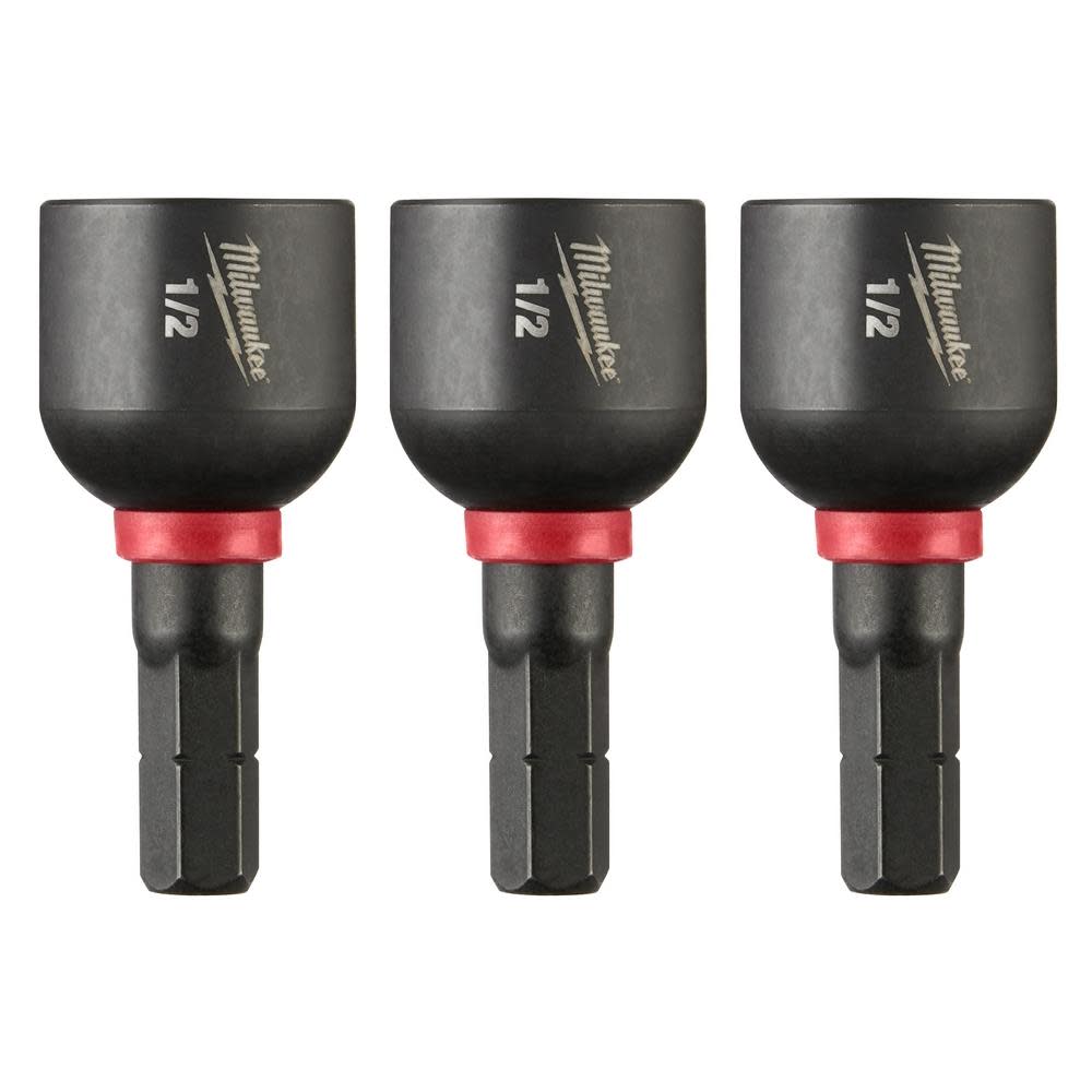 Milwaukee SHOCKWAVE 1/2 in. Insert Nut Driver 3PK - Ascmtools