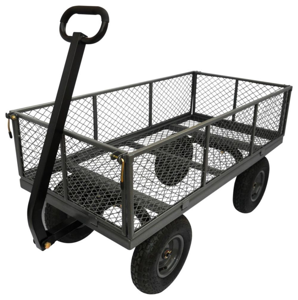 Vulcan Garden Cart 1200lb Capacity Sides - Ascmtools