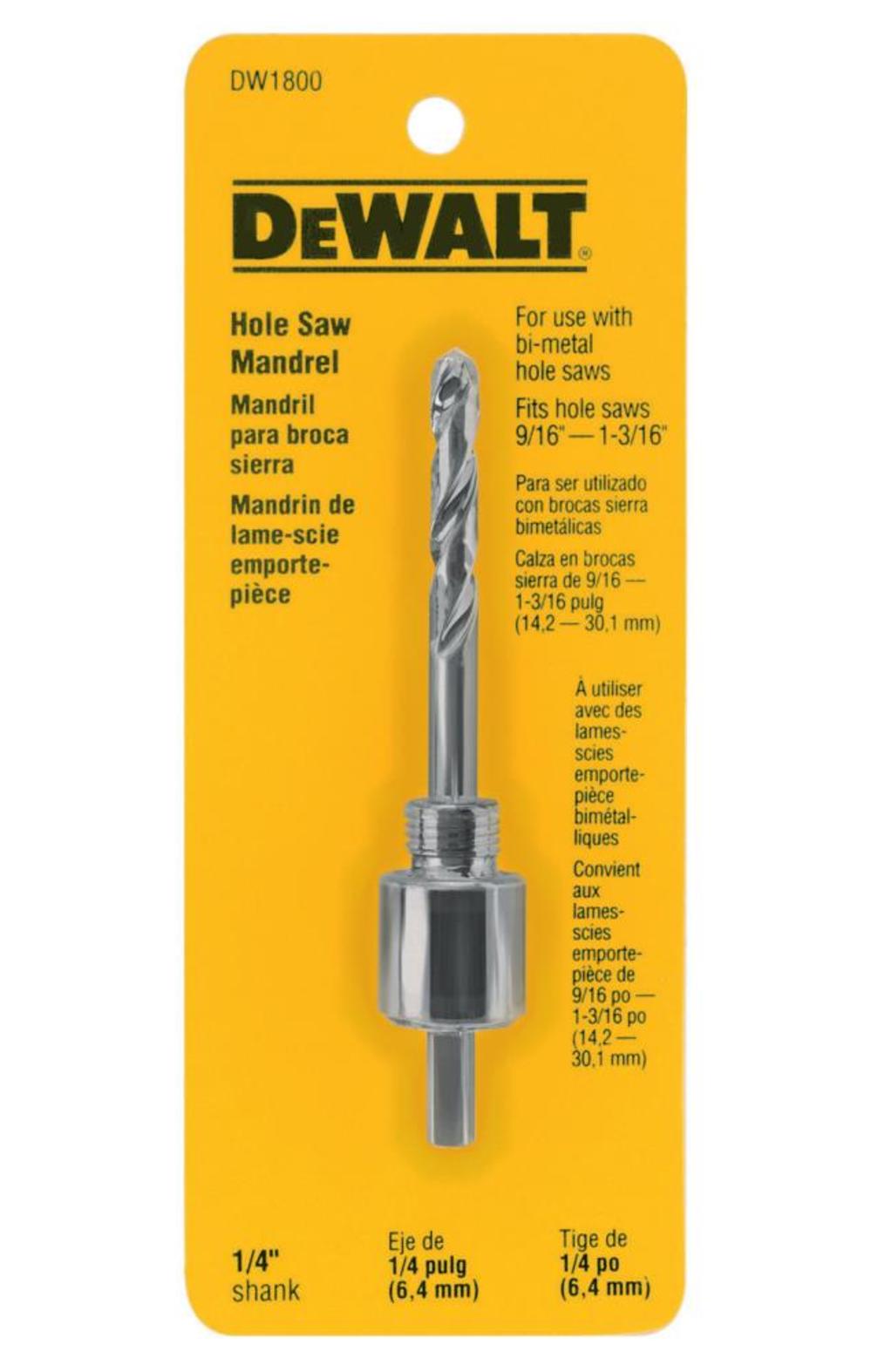DEWALT 1/4″ Bi Metal Mandrel - Ascmtools