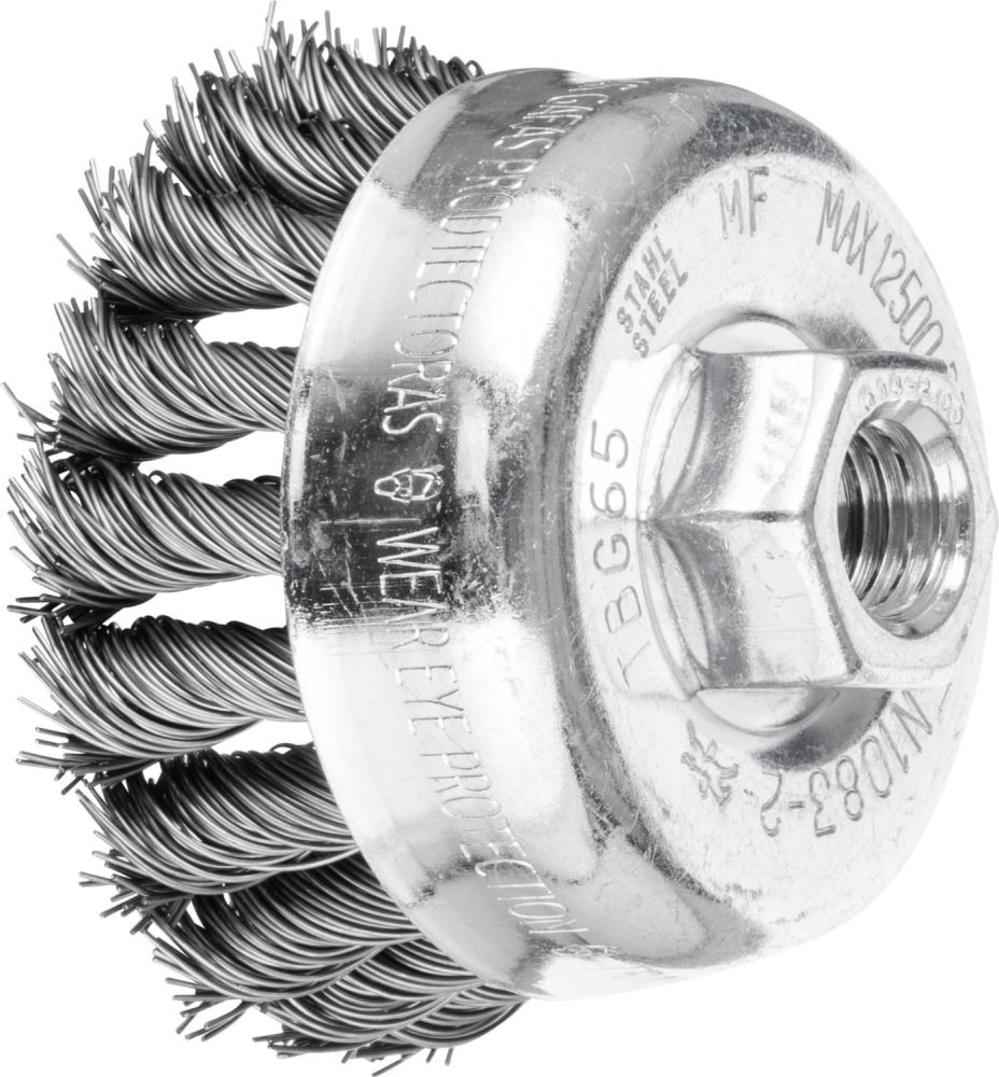 Pferd 2-3/4″ Knot Wire Cup Brush – .020 CS Wire 5/8-11 Thread (ext.) - Ascmtools